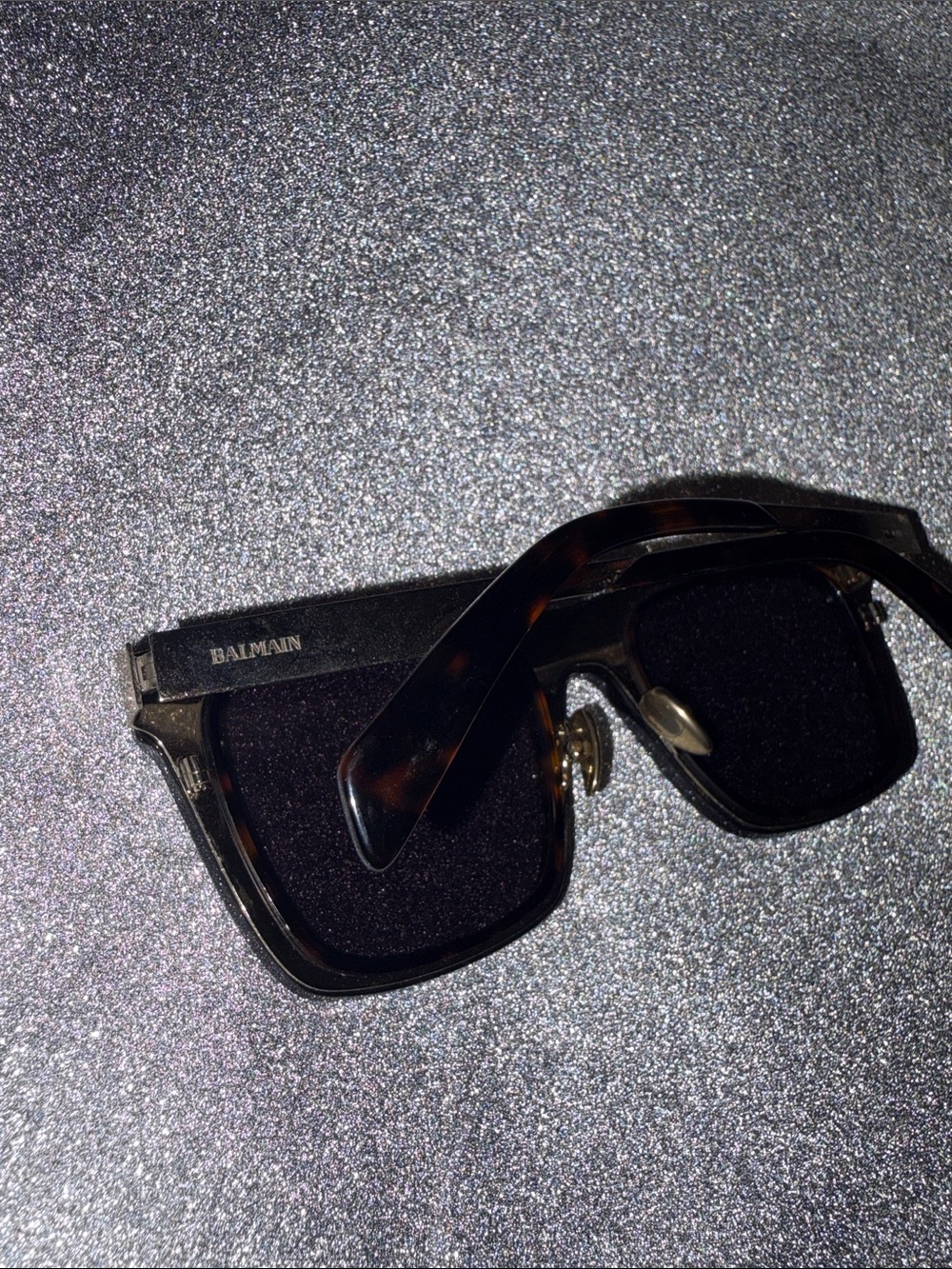 Tortoise Balmain Sunglasses w/ Gold Accent - Picture 2 of 4